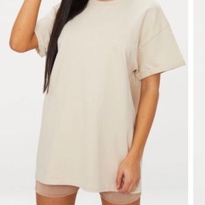 Sand Oversized Boxy T-Shirt
